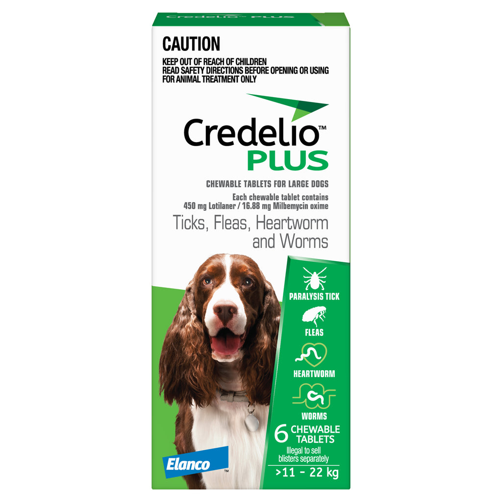 Credelio Plus Chewable Tablets For Large Dogs 11-22kg