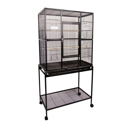 Cage 604 Square Black with Stand