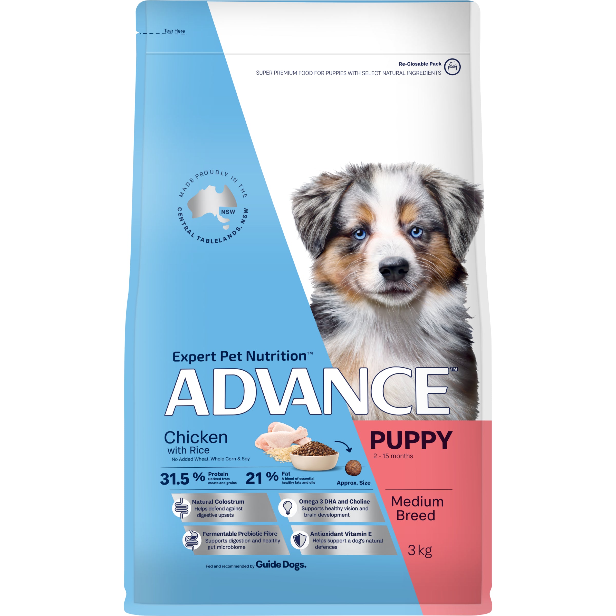Advance Puppy All Breed Chicken 3kg -15kg