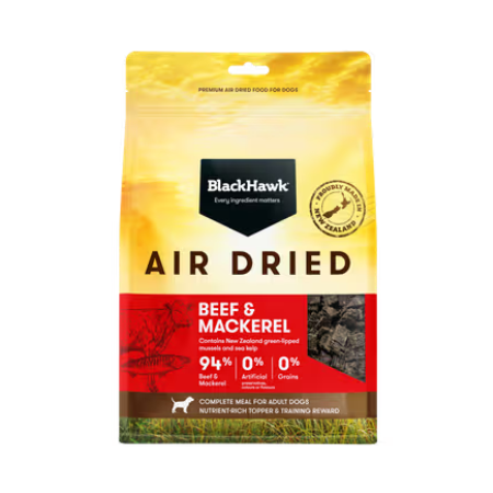 Black Hawk Air Dried Beef & Mackerel