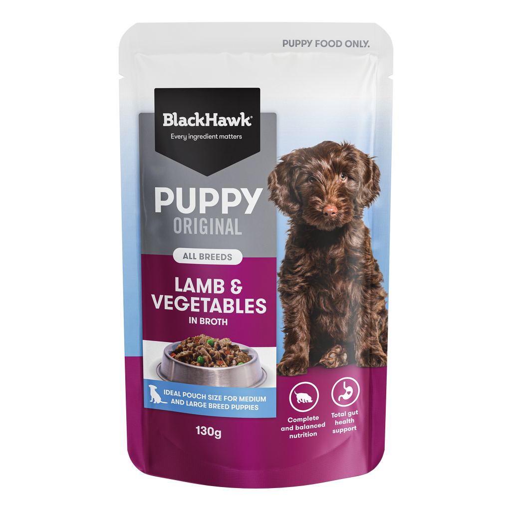 Black Hawk Puppy Medium Breed Lamb & Veg Pouches