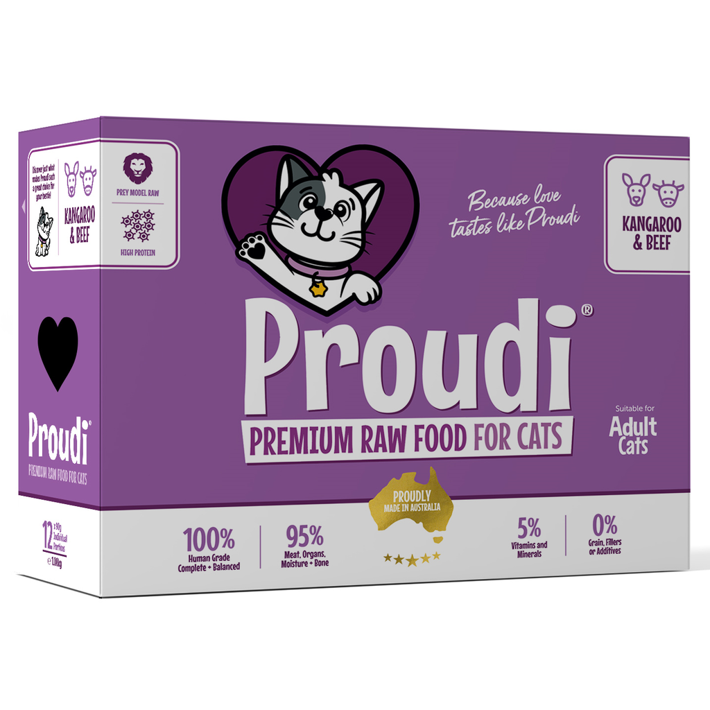 Proudi Kangaroo and Beef for Cats 1.08kg