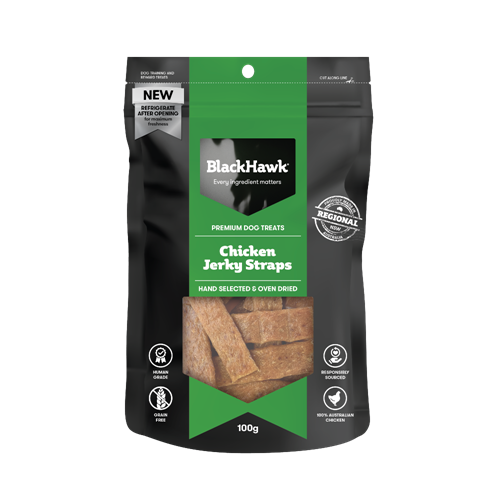Black Hawk Chicken Jerky Straps 100g
