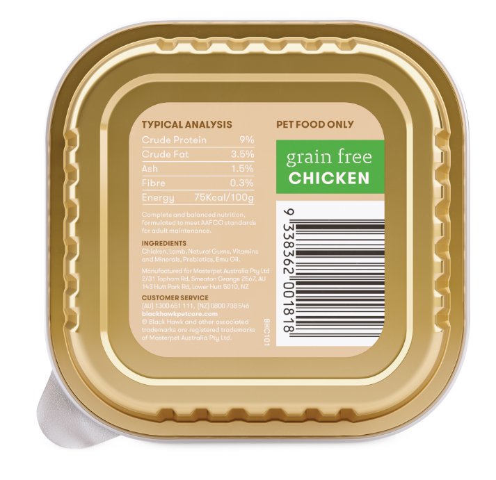 Black Hawk Dog Grain Free Chicken Trays