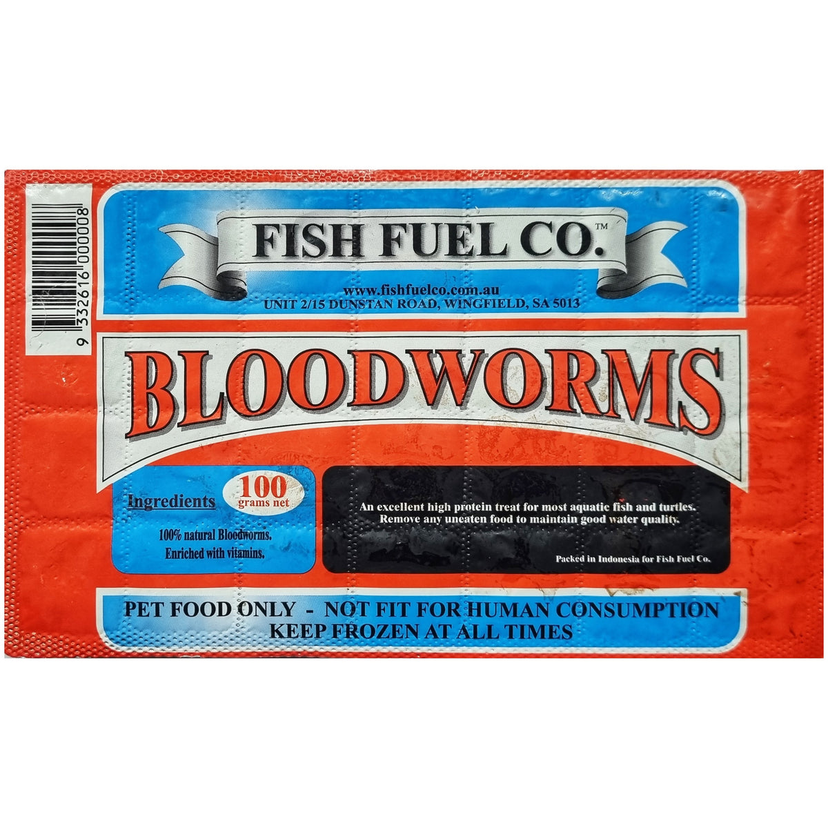 Fish Fuel Range Fish Fuel Bloodworms 100g (Instore Pick up Only) – Tails Pet Centre