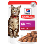 Hills Science Diet Cat Adult Beef Pouch 85g