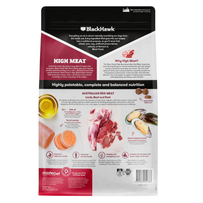 Black Hawk Dog High Meat Red Meat