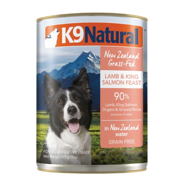 K9 Natural Lamb and King Salmon Canned Dog Food 370g