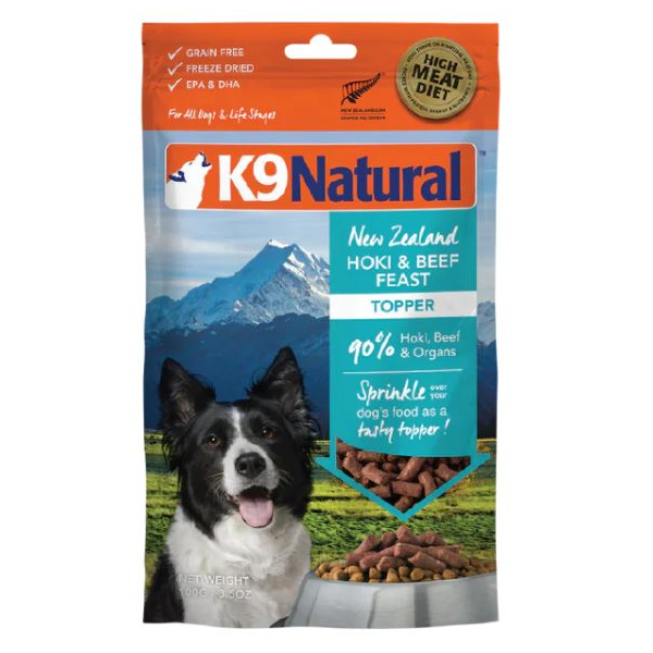K9 Natural Hoki & Beef Feast Freeze-Dried Dog Food