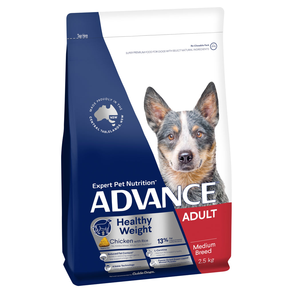 Advance Healthy Weight Adult Medium Breed Chicken with Rice 2.5-13kg