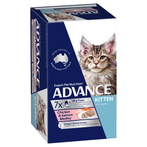 Advance Kitten Chicken and Salmon Medley 85g