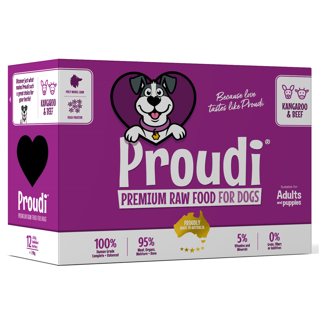 Proudi Kangaroo and Beef for Dogs 2.4kg