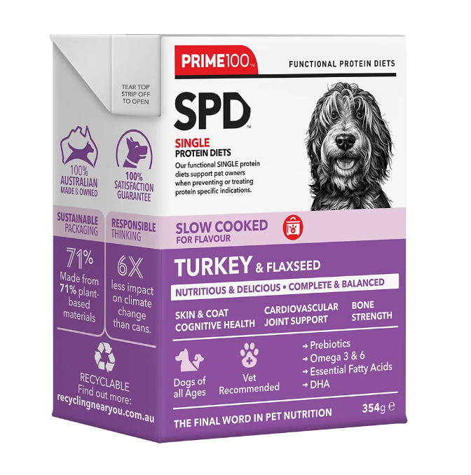 Prime SPD Slow Cooked Turkey & Flaxseed