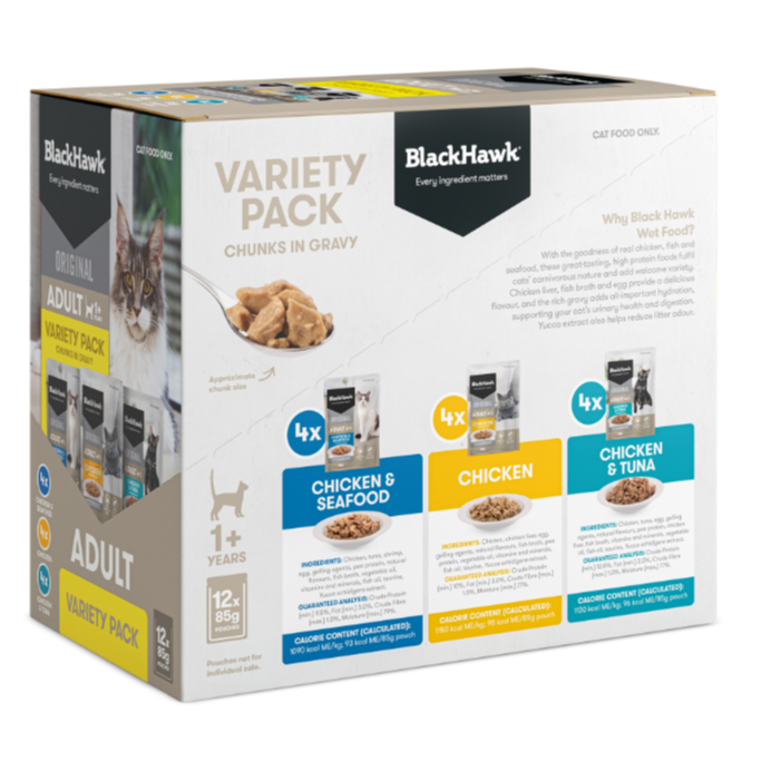 Black Hawk Cat Variety Pouches Pack