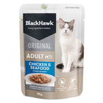 Black Hawk Cat Chicken and Seafood Pouches