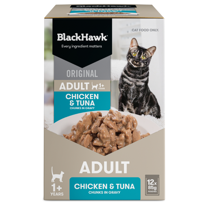 Black Hawk Cat Chicken & Tuna Pouches