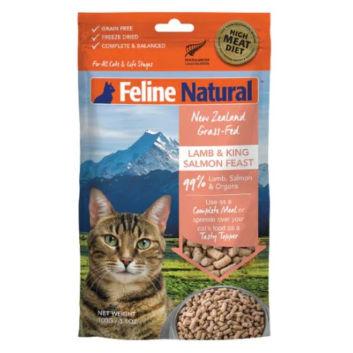 Feline Natural Lamb & King Salmon Freeze-Dried 100g - 320g