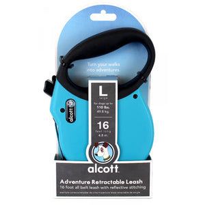 Alcott Retractable Tape Leash 4.8m Blue