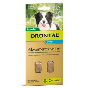 Drontal Allwormer Chews Medium Dog