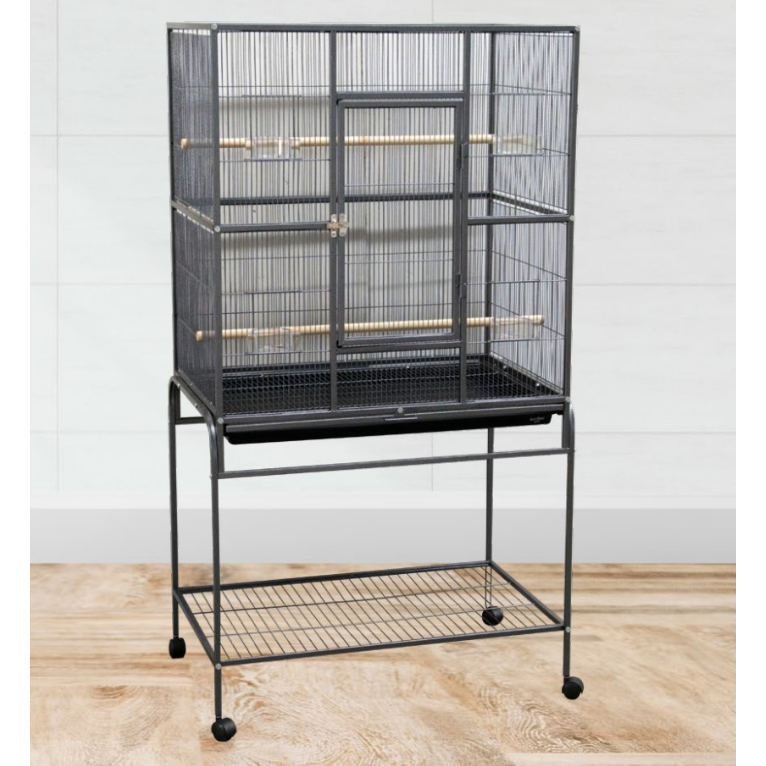 Cage 604 Square Black with Stand