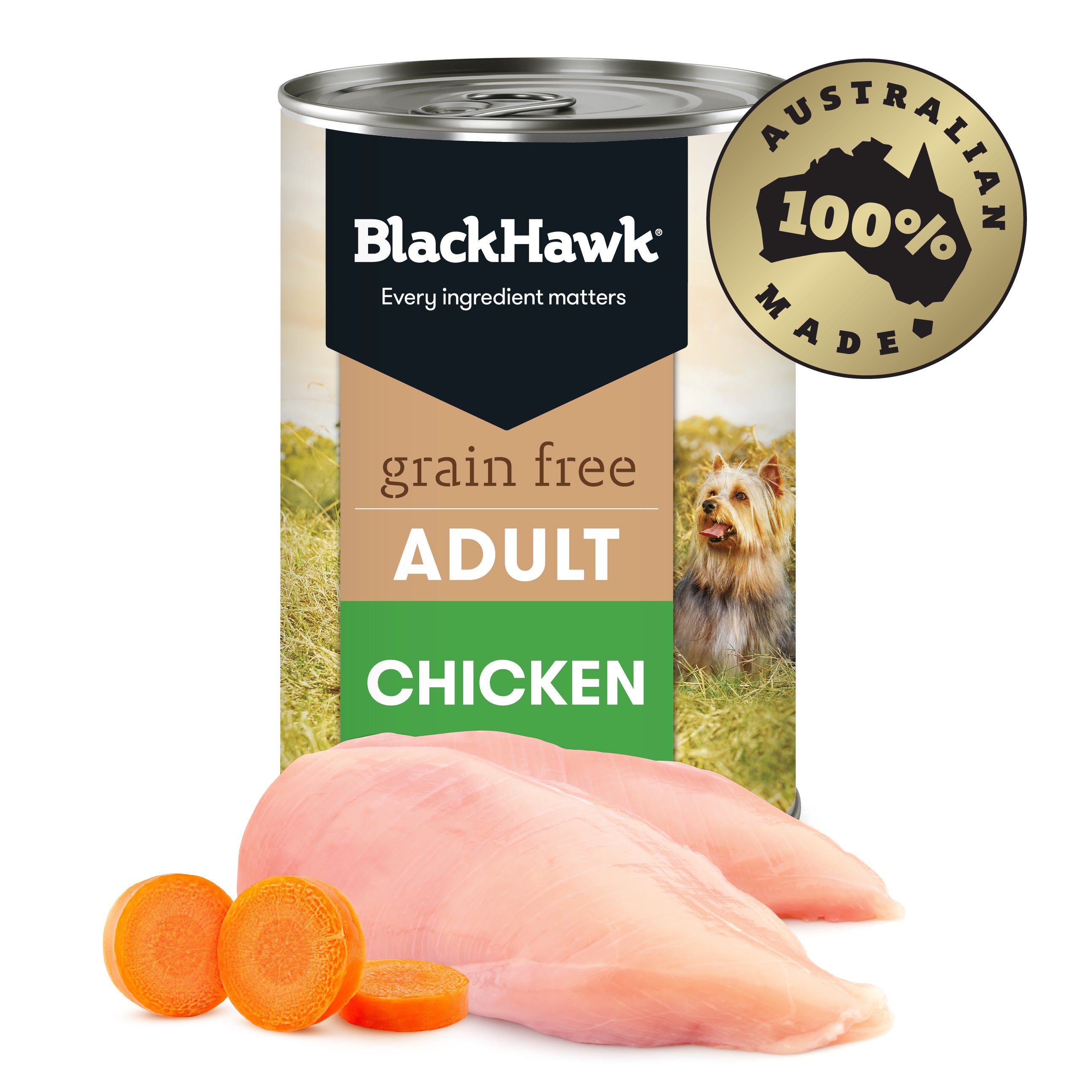 Black Hawk Grain Free Chicken Can 400g