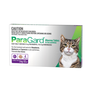 ParaGard Allwormer Cats & Kitten (4)pk