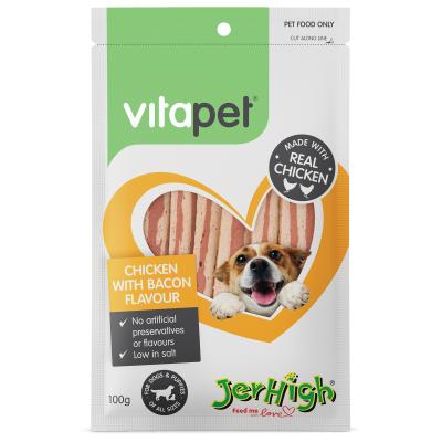 Vitapet Jer High Chicken & Bacon 100g