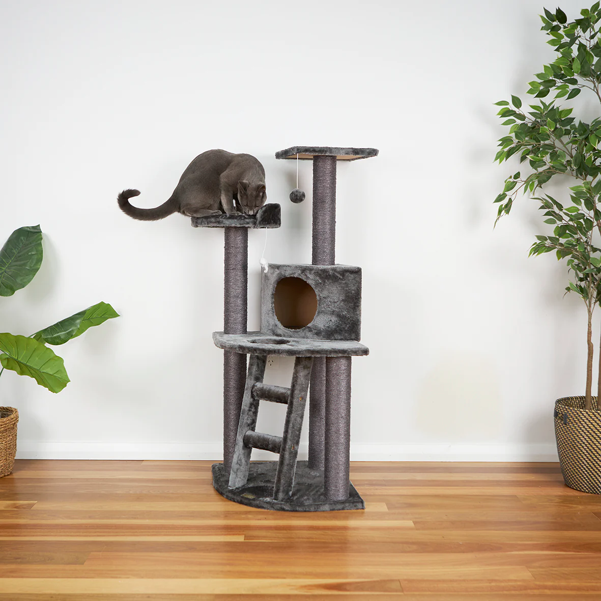 Kazoo Corner 3 Level Playground Cat Post