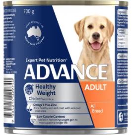 Advance All Breed Healthy Weight Chicken with Rice 700g