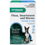 Aristopet Spot On Fleas, Heartworm, and Worms Treatment for Dogs 10-25kg