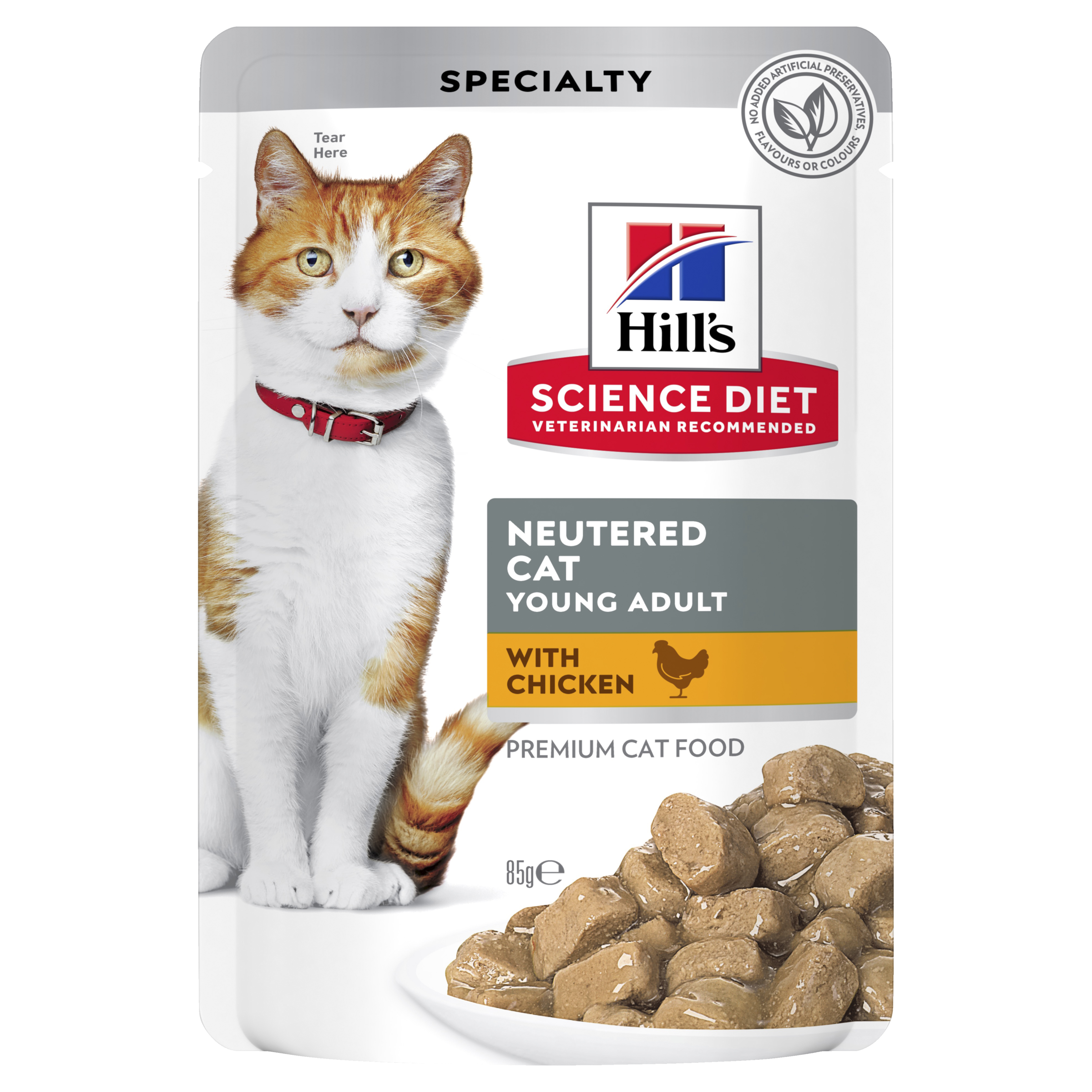 Hills Science Diet Feline Neutered Chicken Pouch 85g
