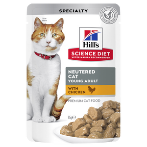 Hills Science Diet Feline Neutered Chicken Pouch 85g