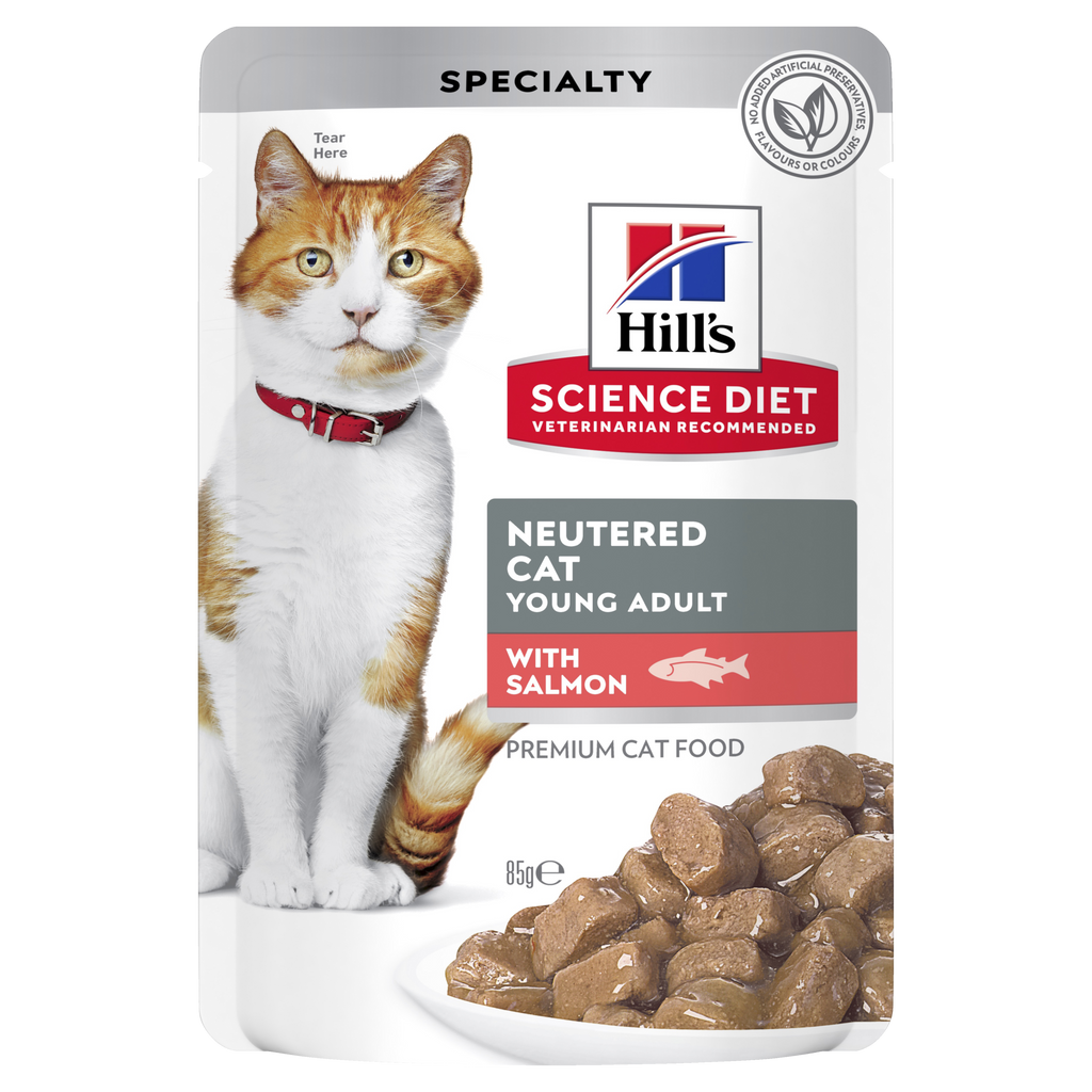 Hills Science Diet Feline Neutered Salmon Pouch 85g