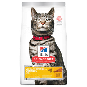 Hills Science Diet Feline Urinary Hairball Control 1.58-3.17kg