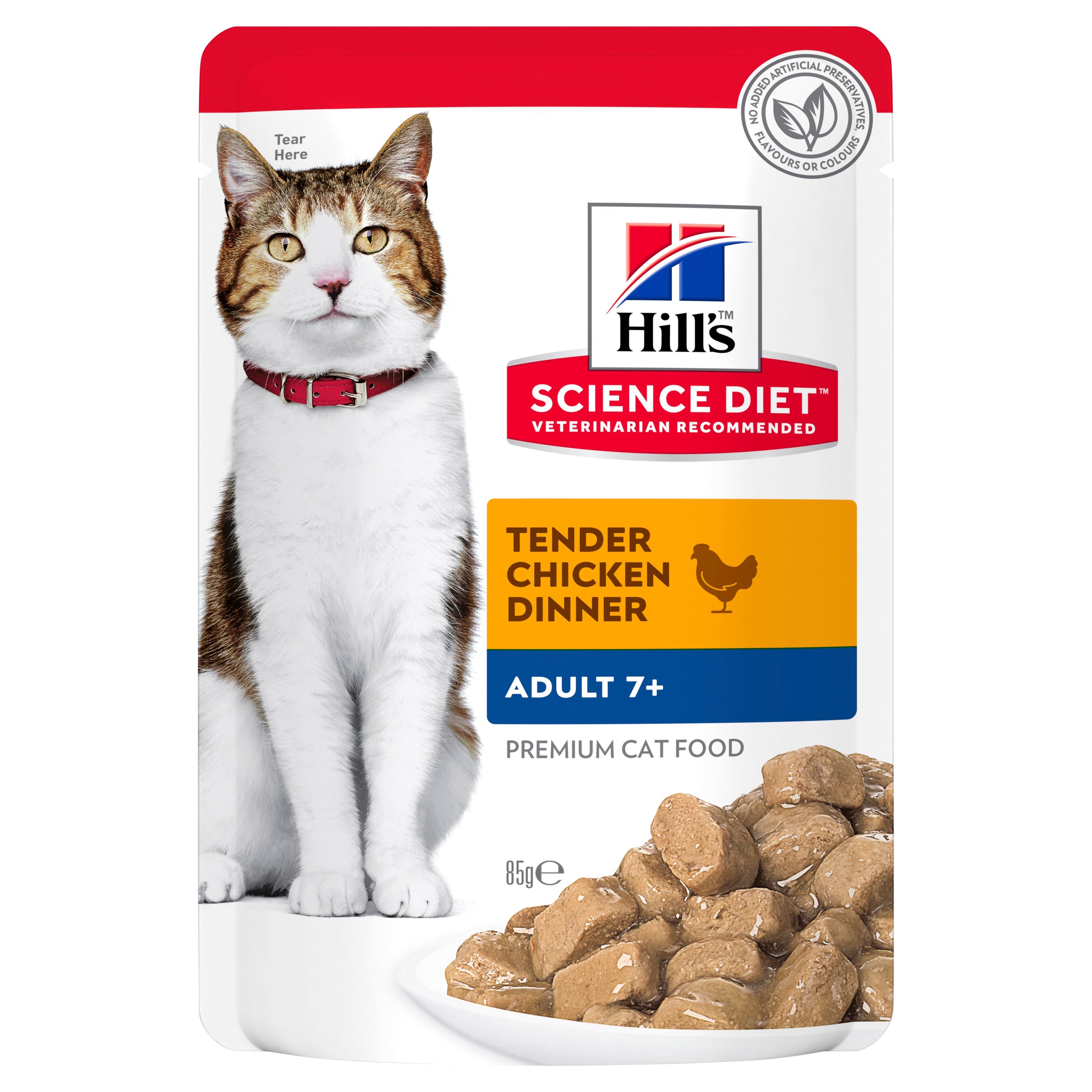Hills Science Diet Feline 7+ Chicken Pouch 85g