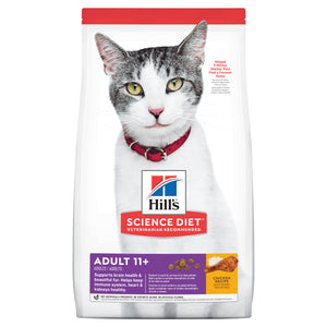 Hills Science Diet Cat Adult 11+ 1.58-3.17kg