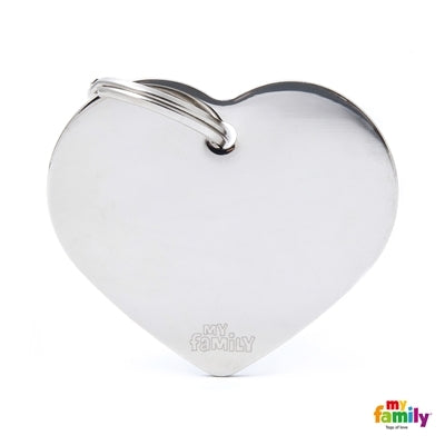 My Family Pet Tag Heart Large