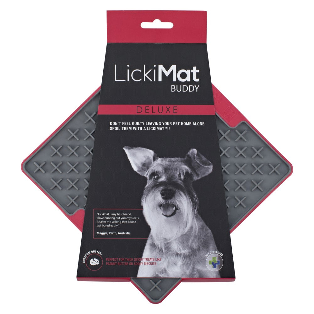 LickiMat Buddy Slow Feeder Deluxe Red