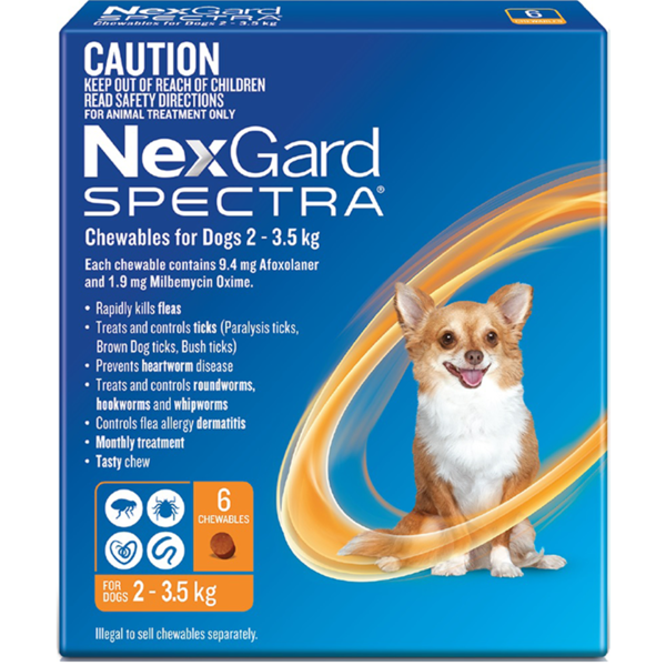 Nexgard Spectra 2-3.5kg Orange (3)