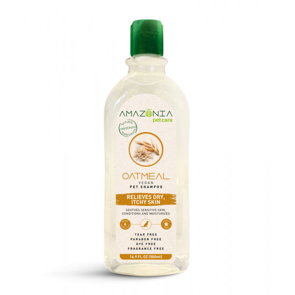 Amazonia Oatmeal Vegan Shampoo 500mL Tails Pet Centre