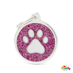 My Family Pet Tag Shine Circle Paw