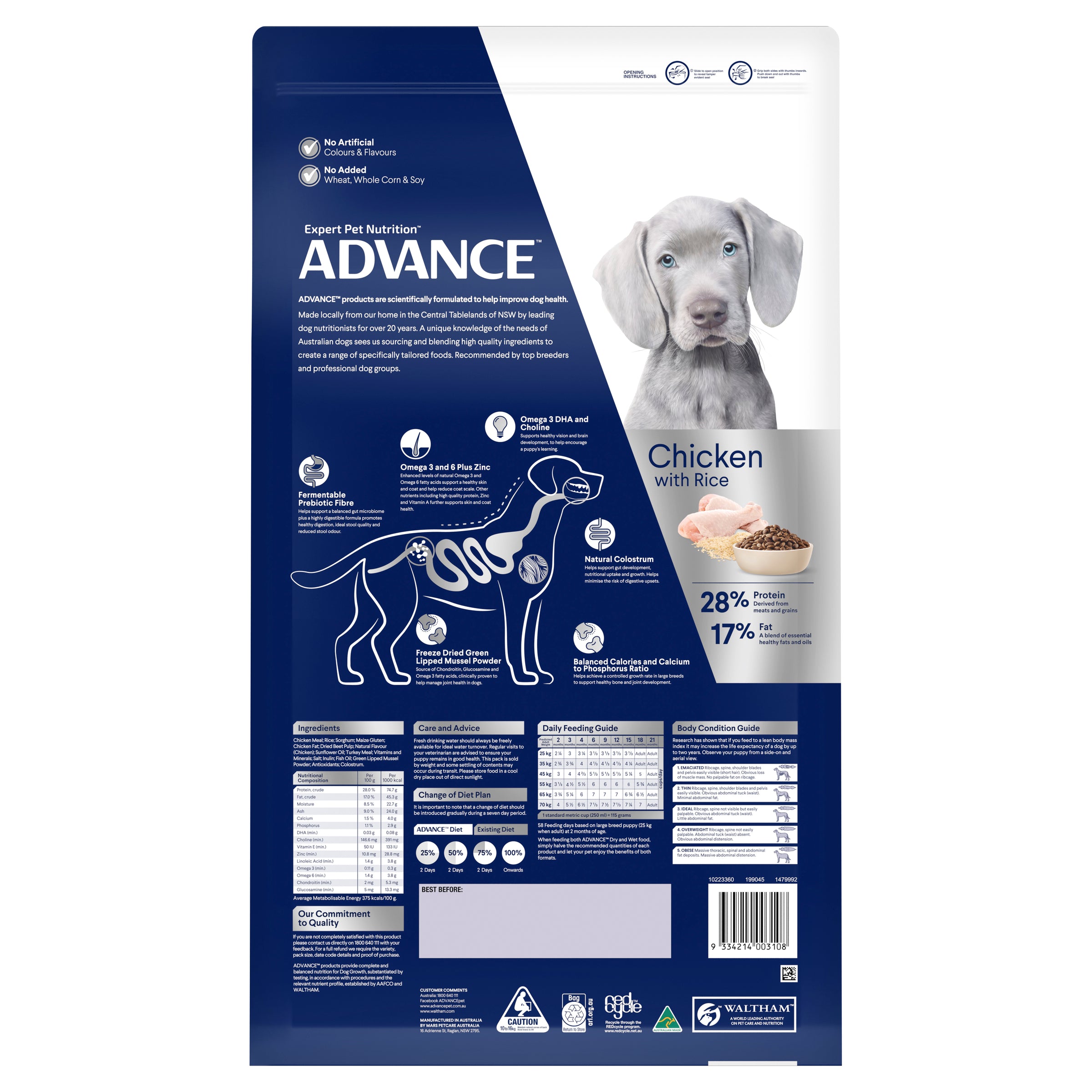 Advance Puppy Large Breed 3-15kg
