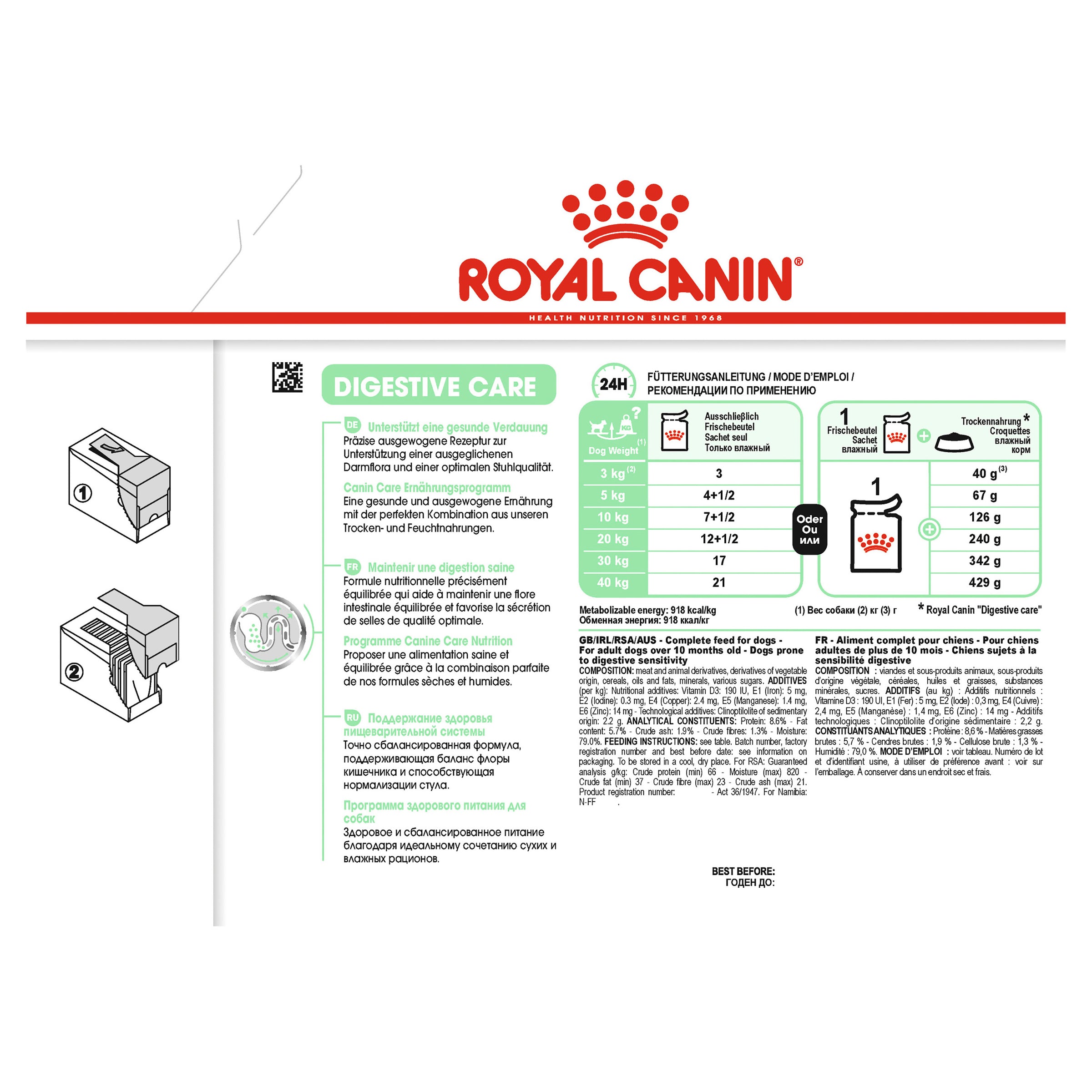 Royal Canin Digestive Care Loaf 85g