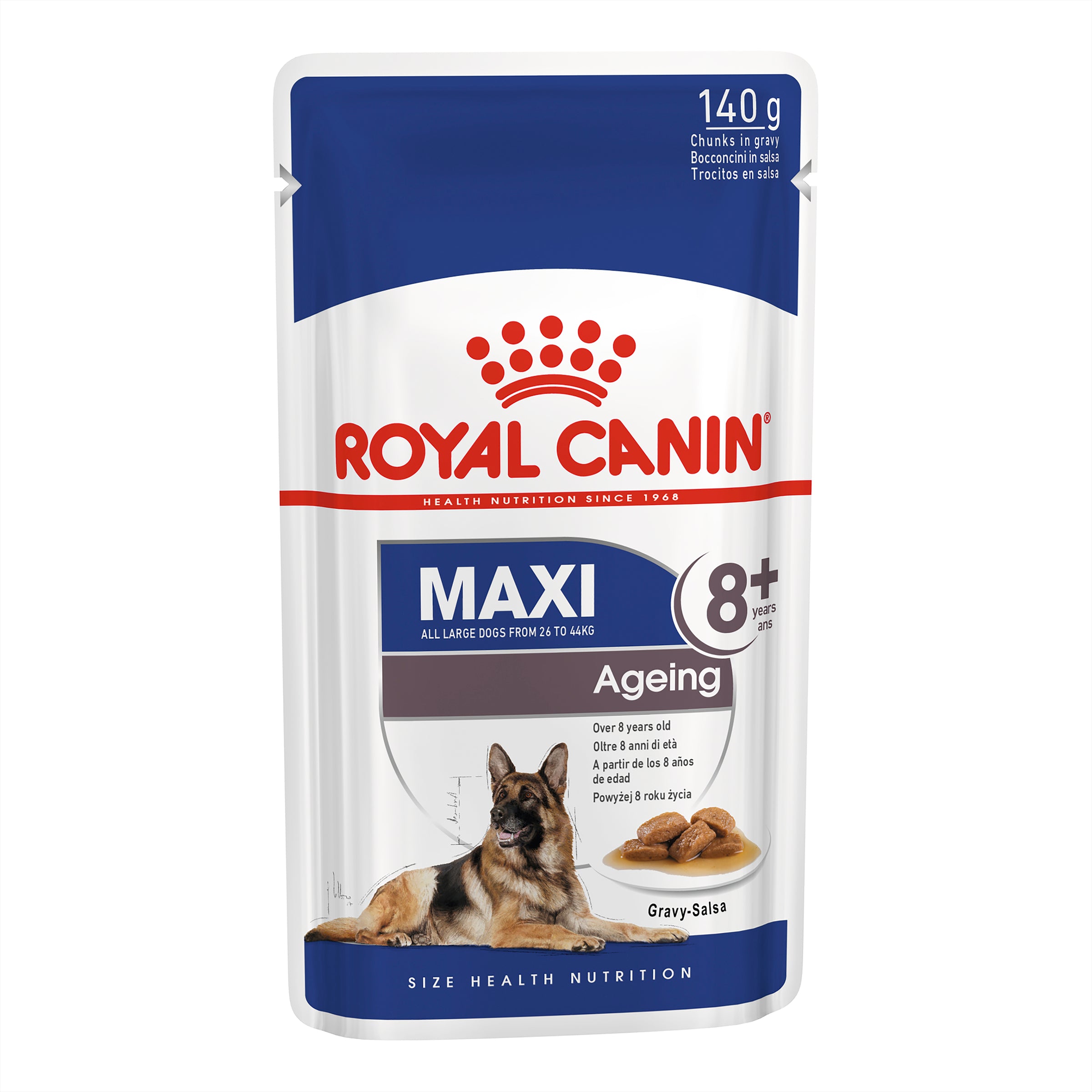 Royal Canin Maxi Ageing 8+ in Gravy 140g