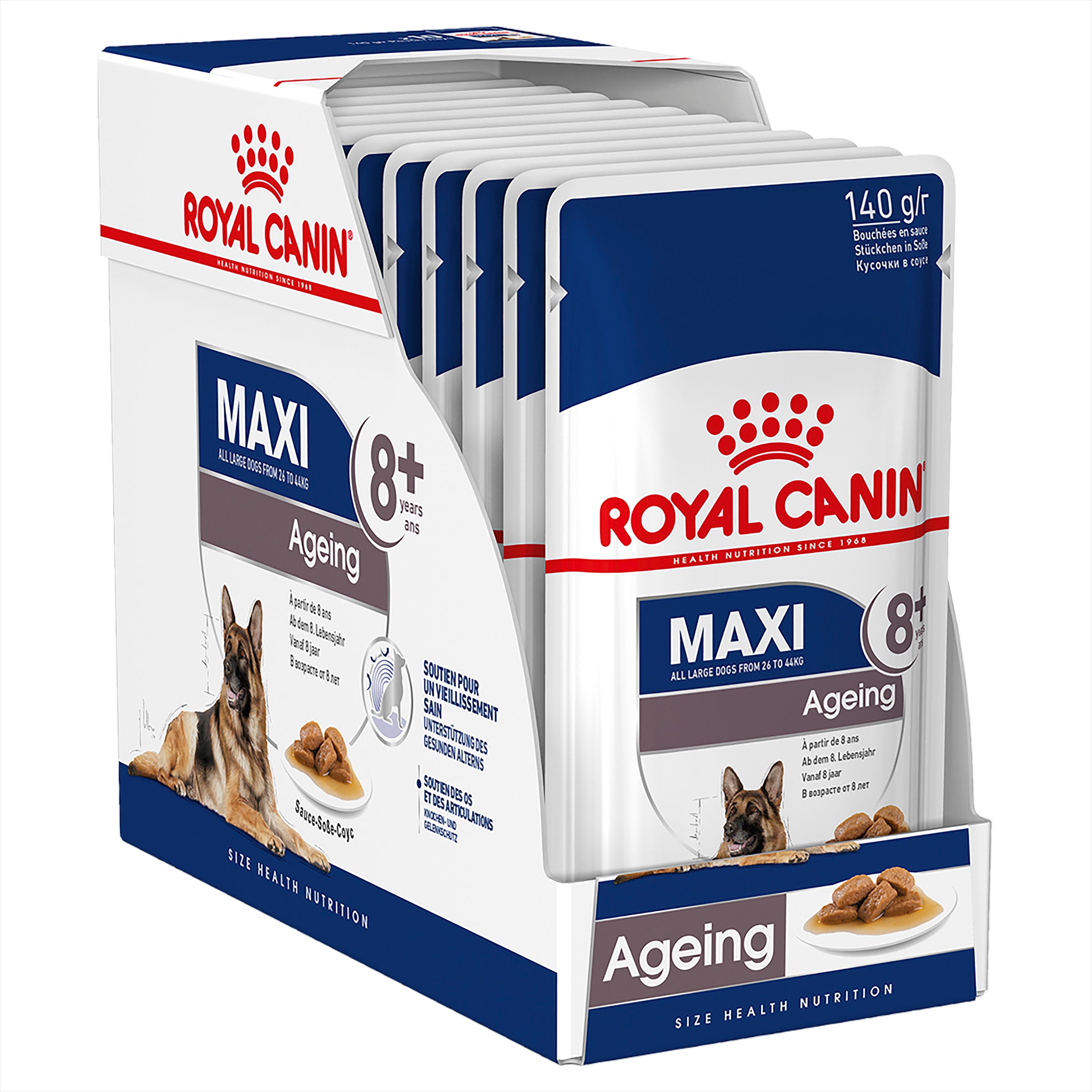 Royal Canin Maxi Ageing 8+ in Gravy 140g