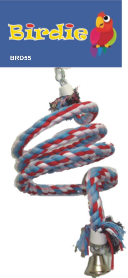 Birdie Rope Spiral & Bell – Tails Pet Centre