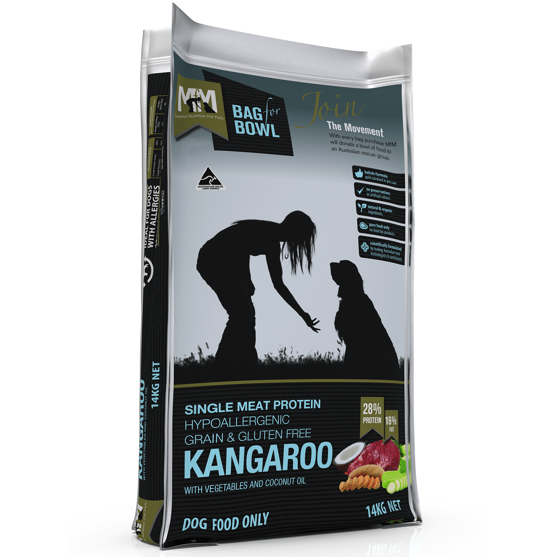 Meals for Mutts Single Protien Grain Free Kangaroo 2.5-14kg